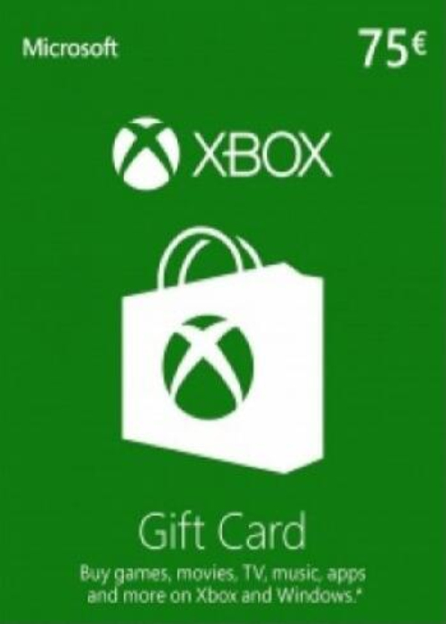 xbox live gift card 75 eur key