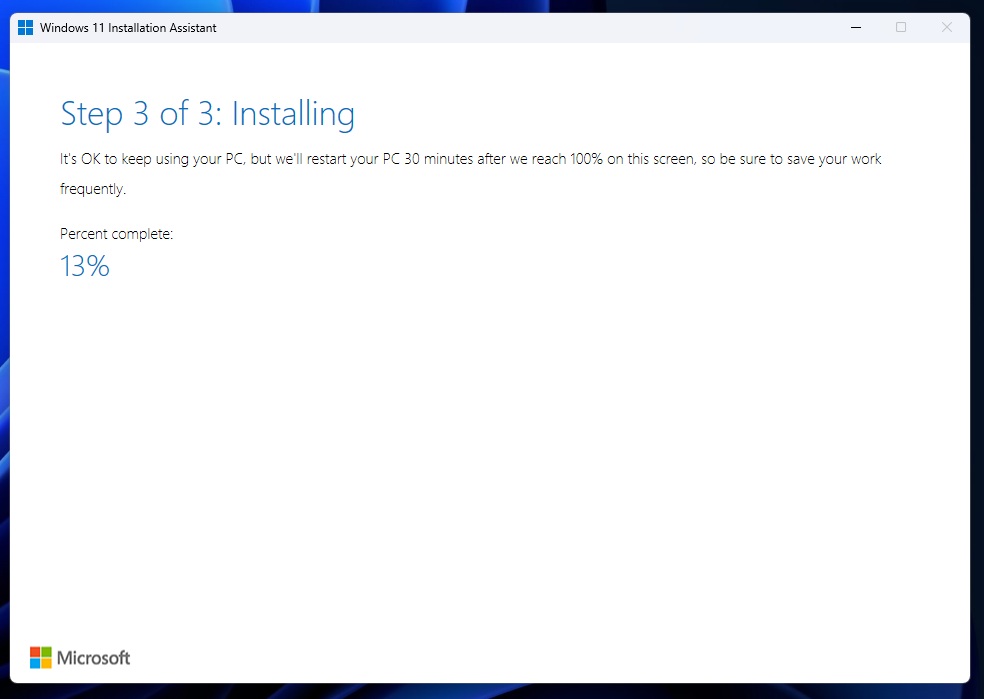 Windows 11 installation screen