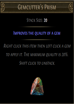 Cheap Path Of Exile (Global) PC Crucible S Gemcutter's Prism-300