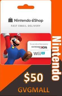 Cheap Nintendo eShop Prepaid Card US  Nintendo eShop Prepaid Card- 50 USD