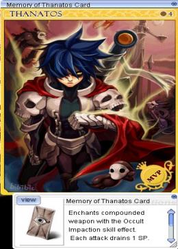 Cheap Ragnarok Online(US) Chaos Memory of Thanatos Card
