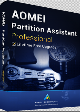 Cheap Software  AOMEI Partition Assistant Professional + Free Lifetime Upgrades Edition Key Global