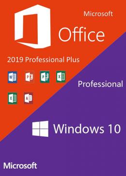 Cheap Software  Windows10 PRO OEM + Office2019 Professional Plus Pack(Sale)