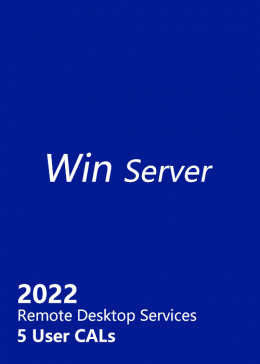 Cheap Software  Win Server 2022 Remote Desktop Services 5 User CALs CD Key Global