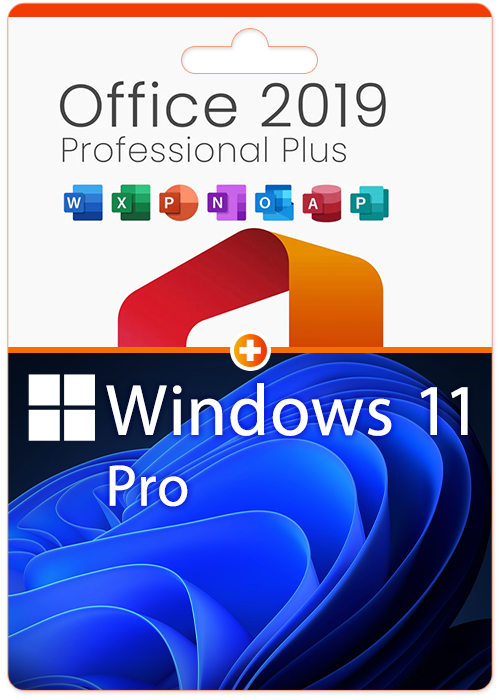 Cheap Software  MS Windows 11 Pro OEM +MS Office2019 Professional Plus CD Keys Pack