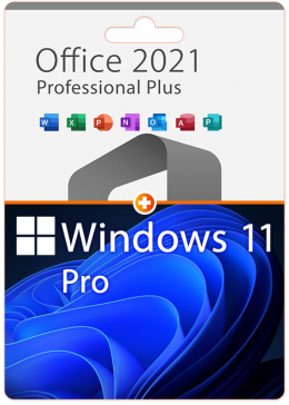 Cheap Software  MS Windows 11 Pro OEM +MS Office2021 Professional Plus CD Keys Pack