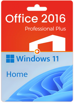 Cheap Software  MS Windows 11 Home OEM +MS Office2016 Professional Plus CD Keys Pack