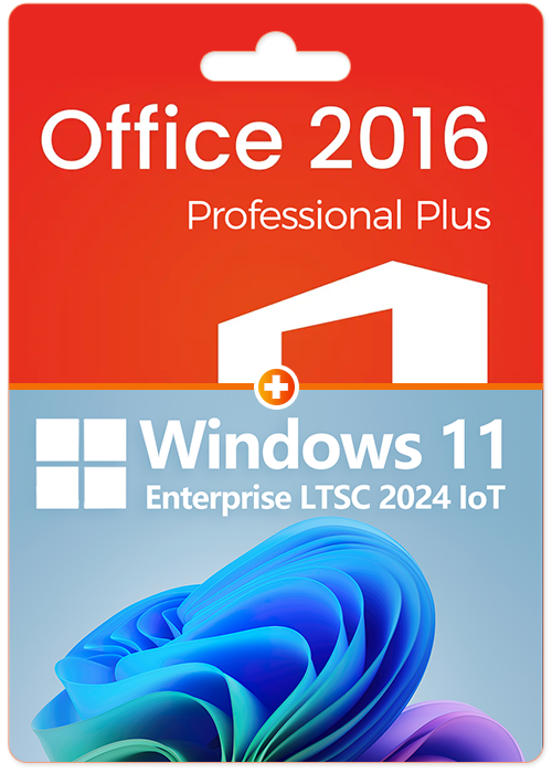 Cheap Software  MS Win 11 Enterprise LTSC 2024 IoT Edition +MS Office2016 Professional Plus CD Keys Pack