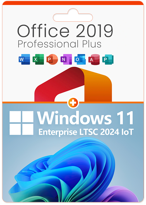 Cheap Software  MS Win 11 Enterprise LTSC 2024 IoT License Key +MS Office2019 Professional Plus CD Keys Pack