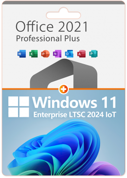 Cheap Software  MS Win 11 Enterprise LTSC 2024 IoT License Key +MS Office2021 Professional Plus CD Keys Pack