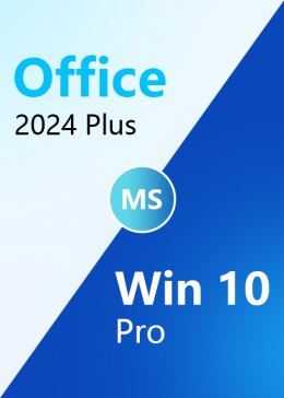 Cheap Software MS Win 10 Pro OEM + MS Office2024 Professional Plus CD Key Pack