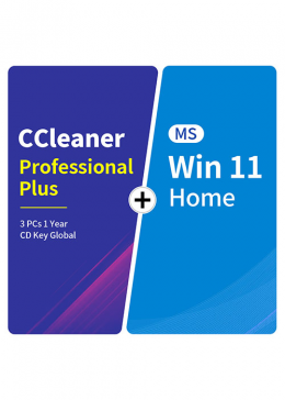 CCleaner Professional Plus 3 PCs 1 Year CD Key Global+MS Win 11 Home  Pack