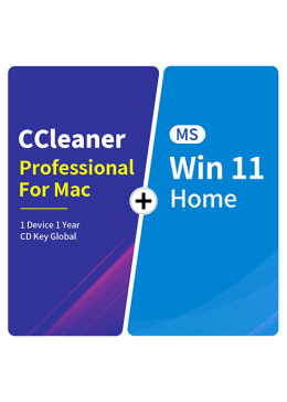 CCleaner Professional For Mac 1 Device 1 Year CD Key Global+MS Win 11 Home  Pack