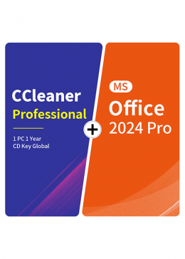 CCleaner Professional 1 PC 1 Year CD Key Global+MS Office2024 Pro  Pack
