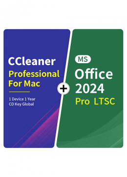 CCleaner Professional For Mac 1 Device 1 Year CD Key Global+MS Office2024 Pro LTSC  Pack