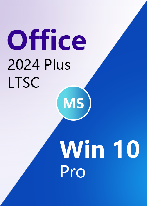 MS Win 10 Pro OEM + MS Office2024 Professional PLus LTSC CD Key Pack