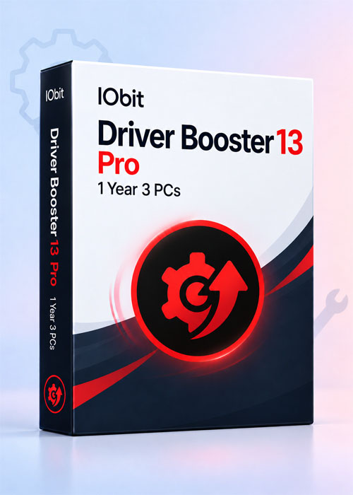 IObit Driver Booster 13 Pro 1 Year 3 PCs CD Key Global, GVGMall 