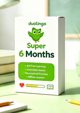 Super Duolingo 6 Months Subscription