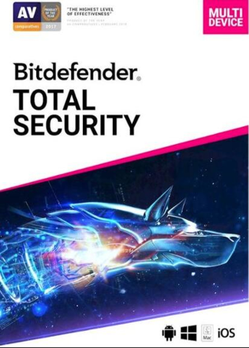 Bitdefender Total Security 5 PC 1 Year Key Global, GVGMall 